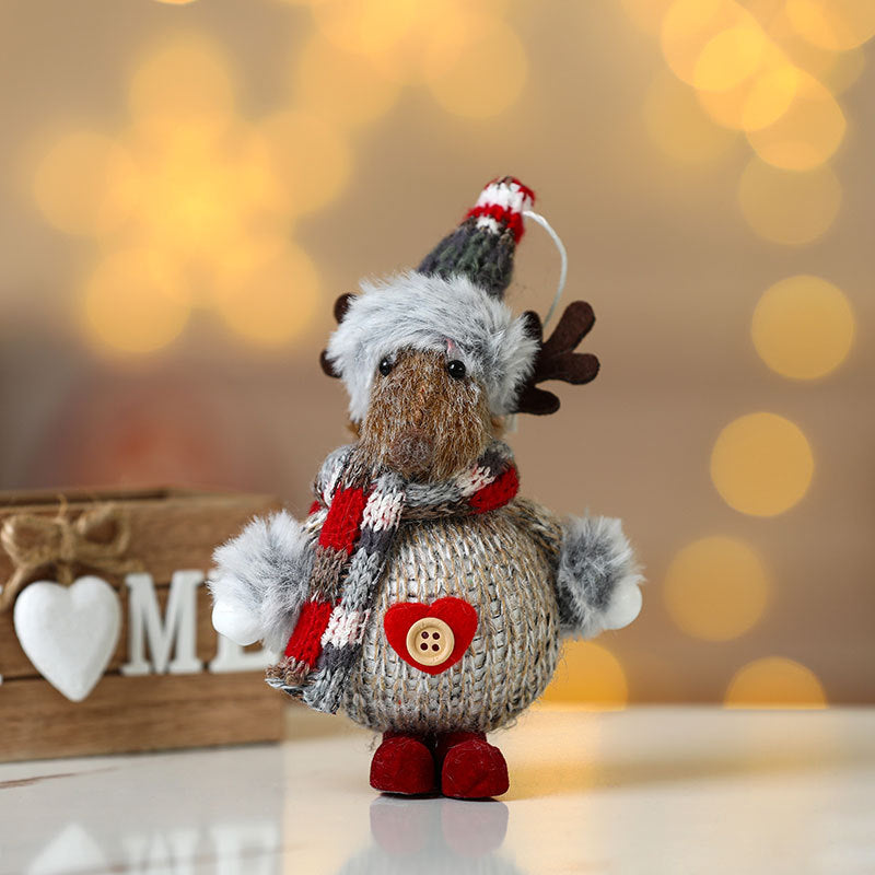 Christmas Gnome Plush Ornament Holiday Tree Decor