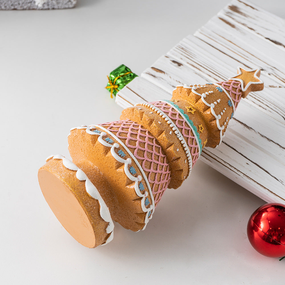Gingerbread Christmas Tree Tabletop Holiday Decor