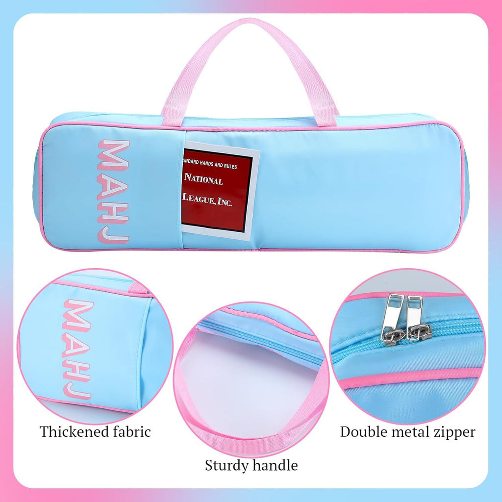 Large Mahjong Carrying Bag Travel Storage Case Organizer