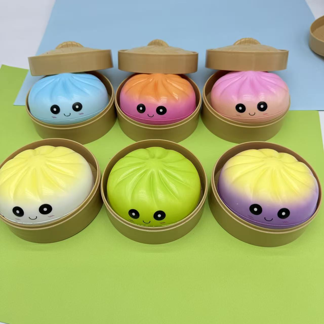Colorful Dumpling Squishy Slow Rising Gift Box Toy