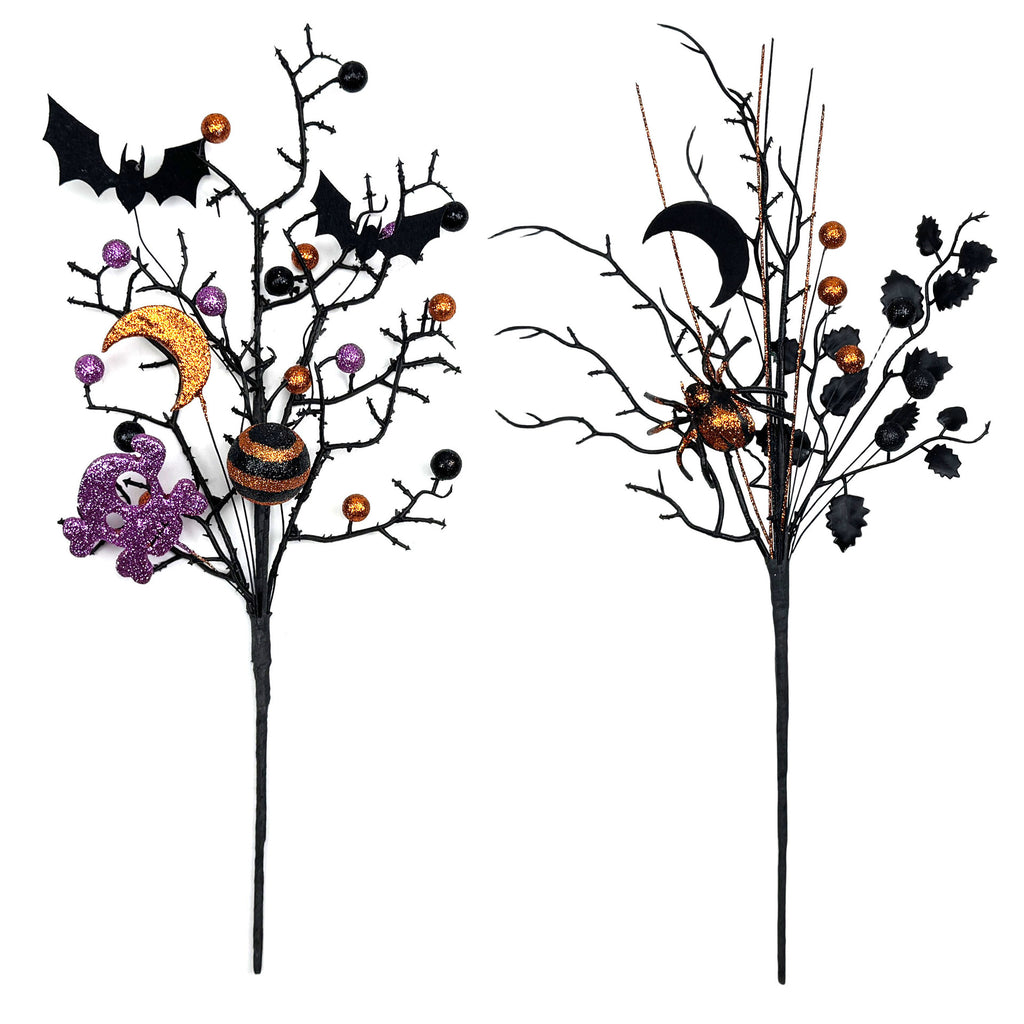 Halloween Black Branch Decorative Stem for Vase