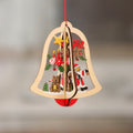 Wooden Christmas Hanging Ornament Holiday Tree Decor
