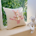 Valentine’s Day Pink Heart Bow Pillow Cover Sofa Decor