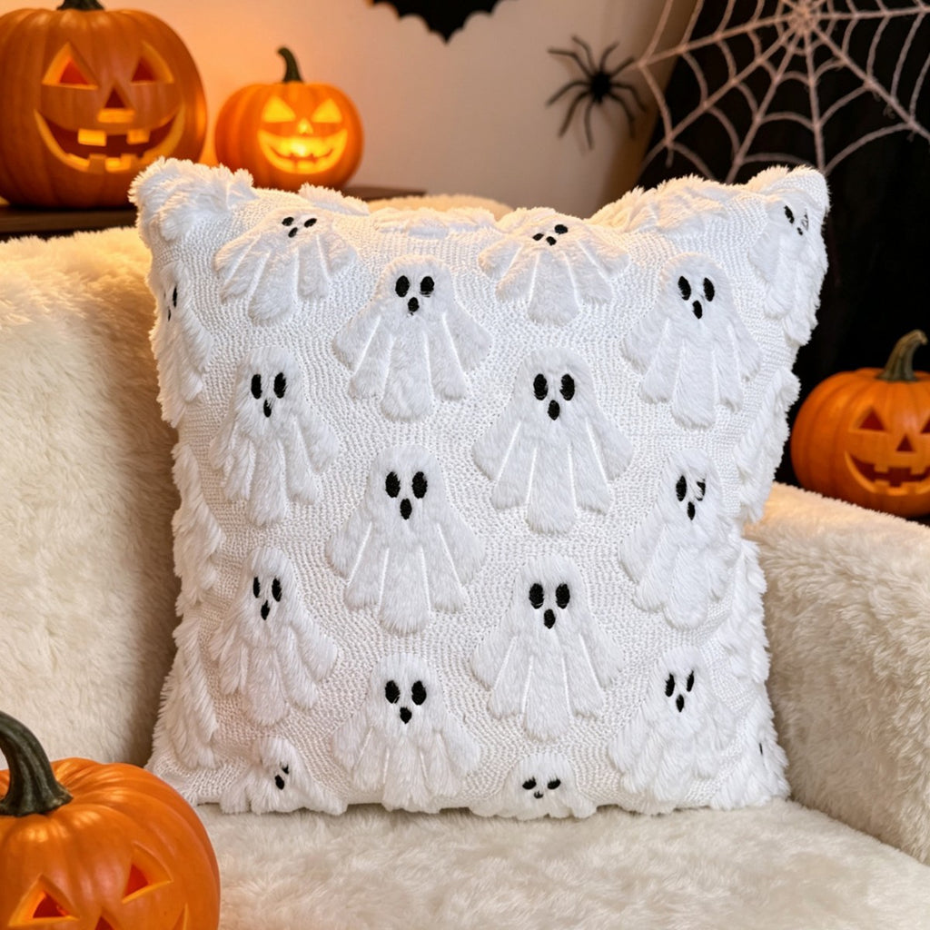 Halloween Ghost Pumpkin Pillow Cover Fall Home Decor