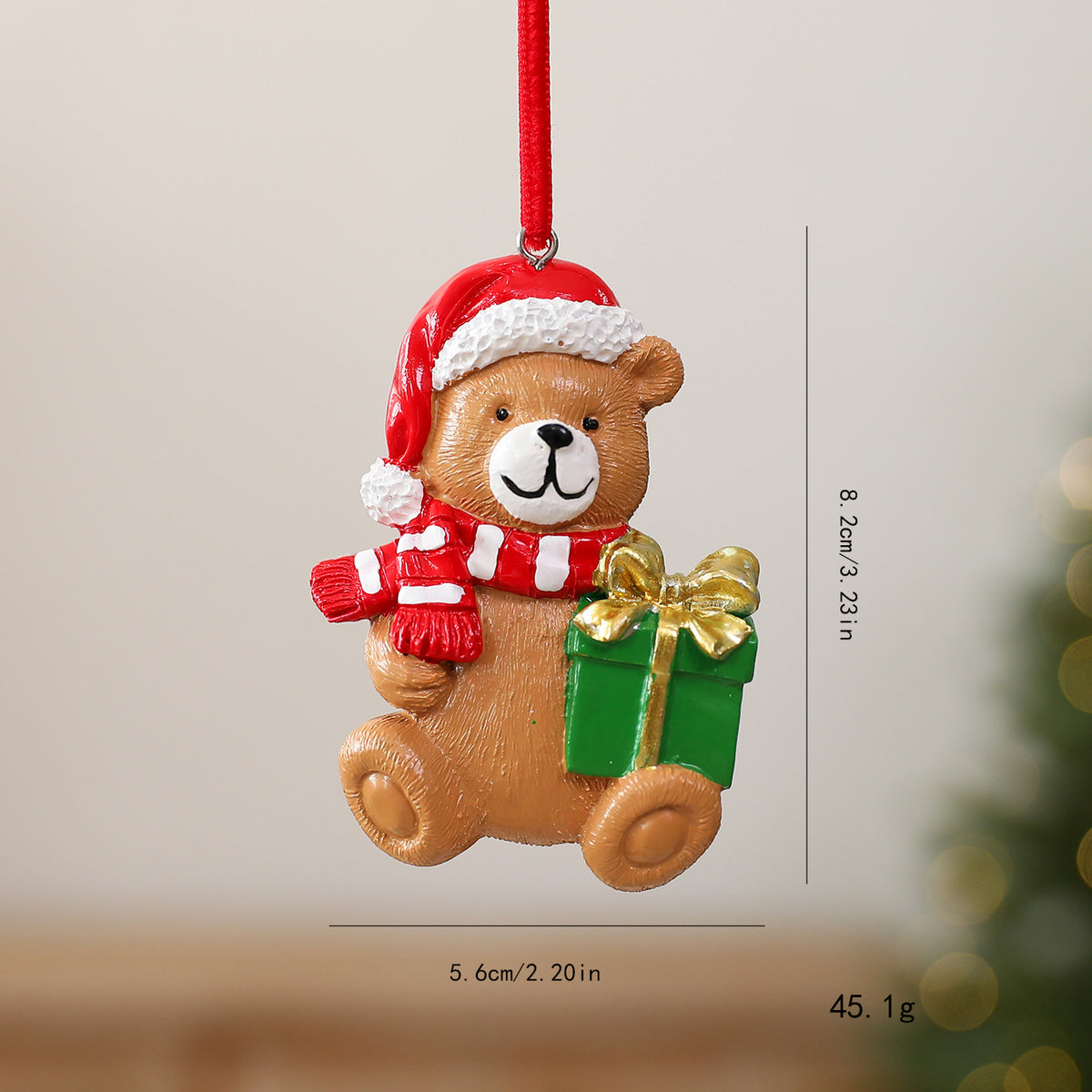 Christmas Resin Hanging Ornament Holiday Tree Decor Design