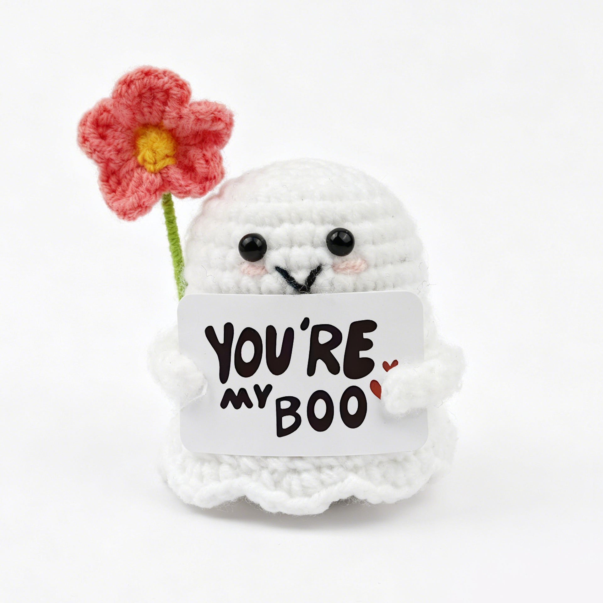 Handmade Crochet Ghost Plush Doll Halloween Gift Decor