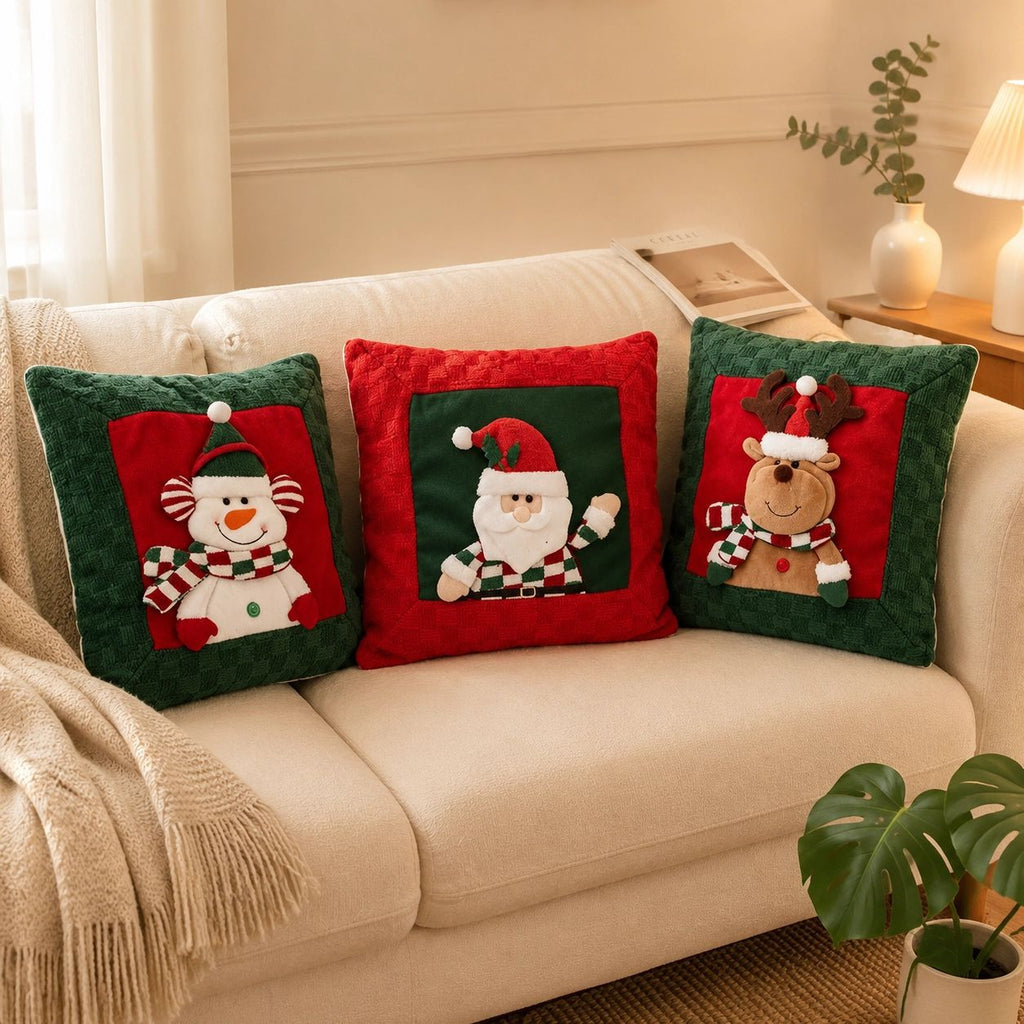 Polyester Christmas Pillow Cover Holiday Home Decor