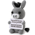Handmade Crochet Donkey Plush Funny Gift Decor