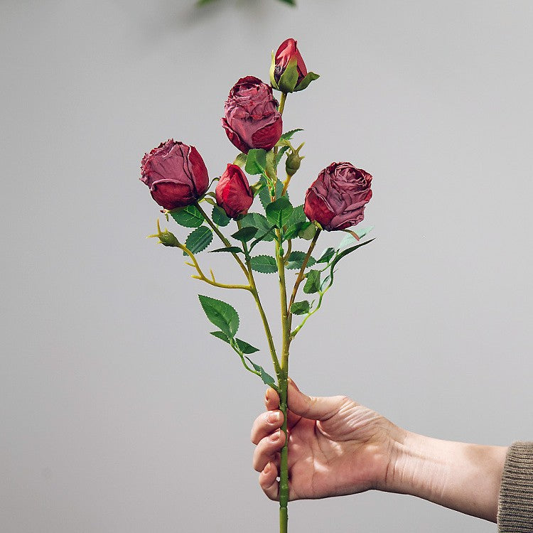 Valentine’s Day Faux Rose Bouquet Silk Flowers Home Decor