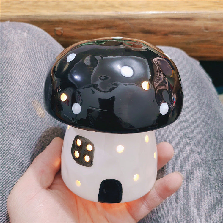 Mushroom LED Night Light Mini Cottage Table Decor