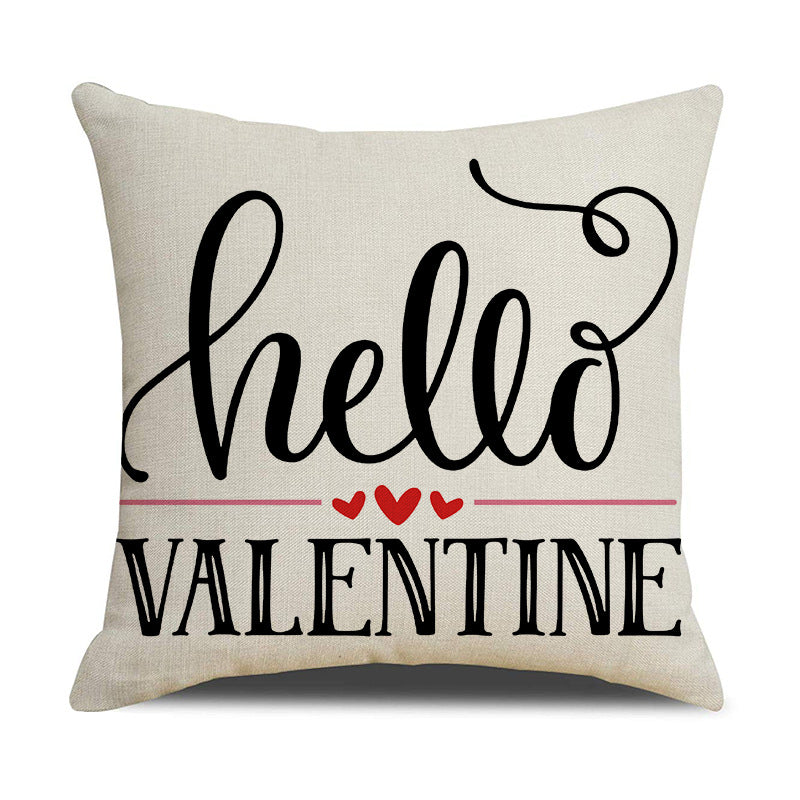Valentine Red Heart Pillow Covers Buffalo Plaid Decorative