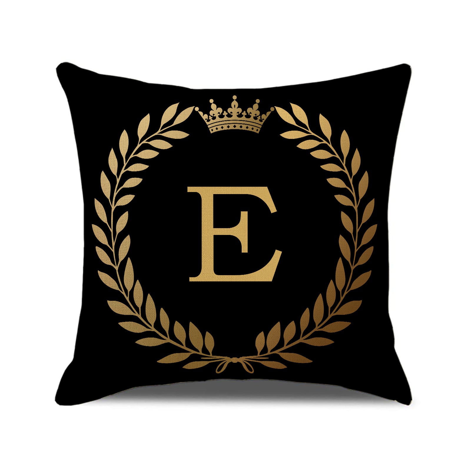 Valentine Home Decor Black Gold LOVE Letter Pillow Cover