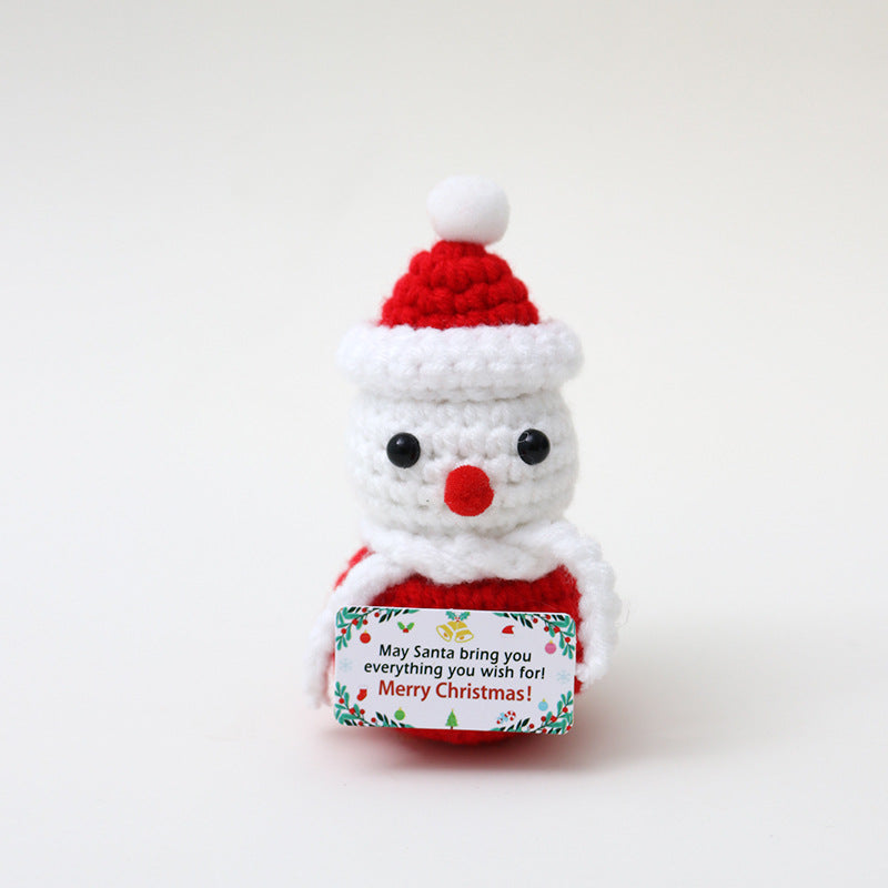 Handmade Crochet Christmas Plush Ornament Gift Decor