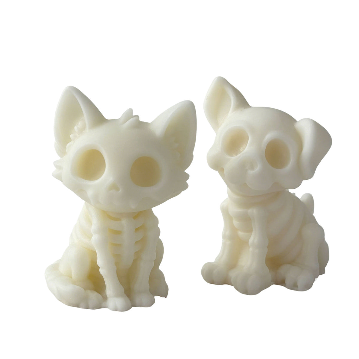 Halloween Skeleton Cat Dog Candle Cute Gothic Animal Decor Gift