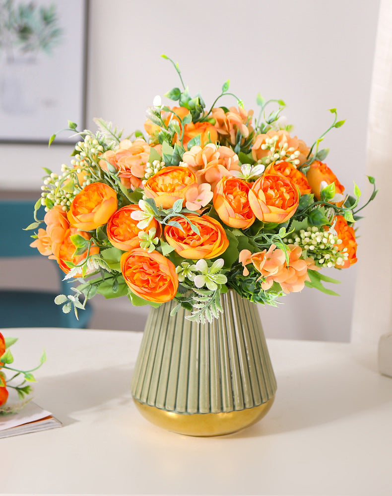 Valentine’s Day Nordic Faux Peony Bouquet Wedding Home Decor