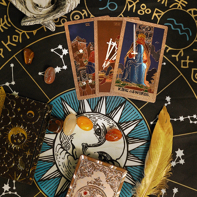 Vintage Tarot Card Deck with Gift Box Divination Cards Set