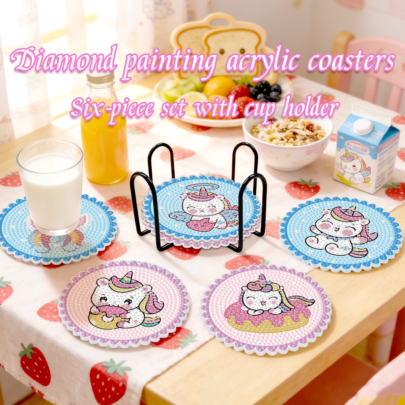 DIY Diamond Painting Coaster Kit Creative Craft Set