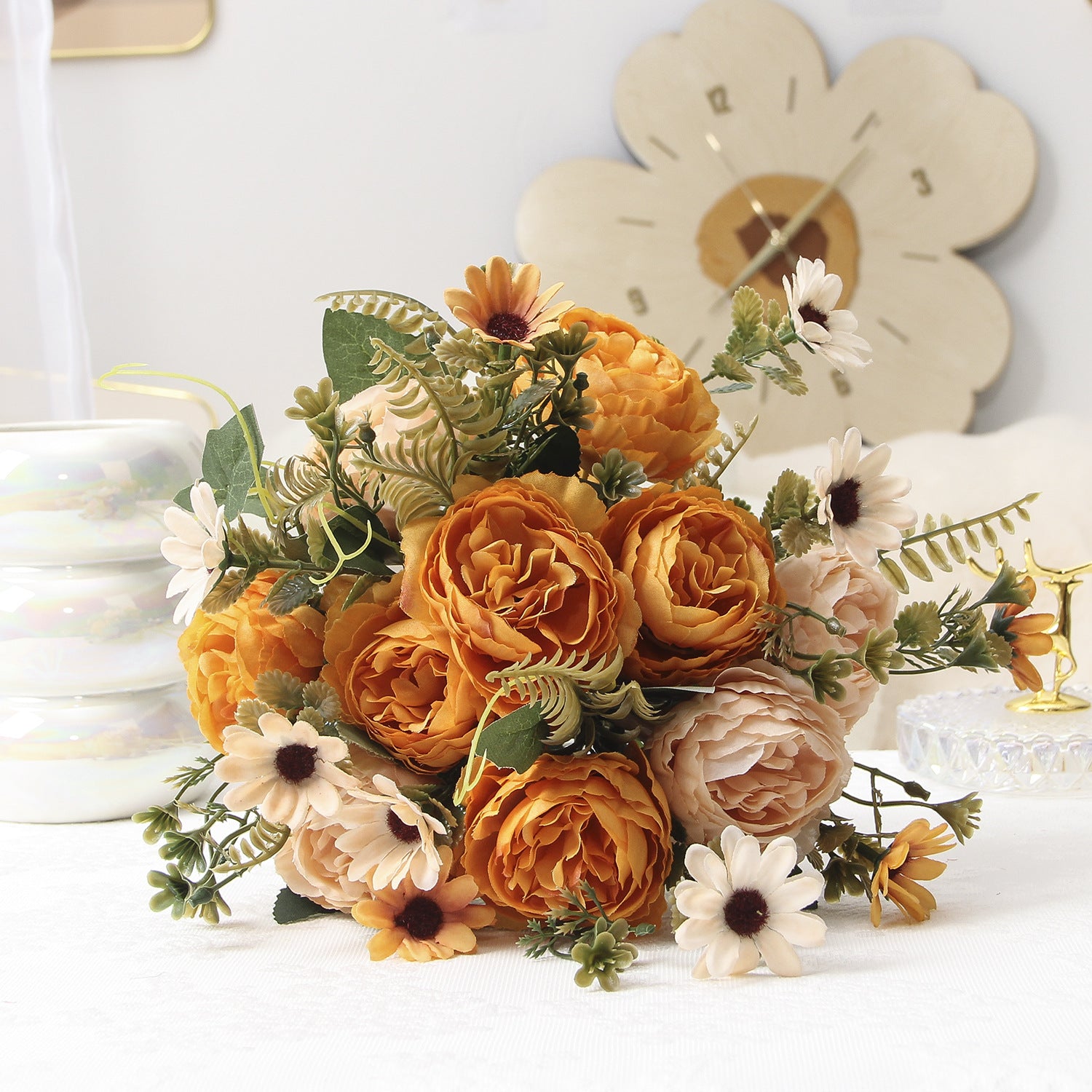 Valentines Premium Ranunculus Rose Bouquet Home Decor