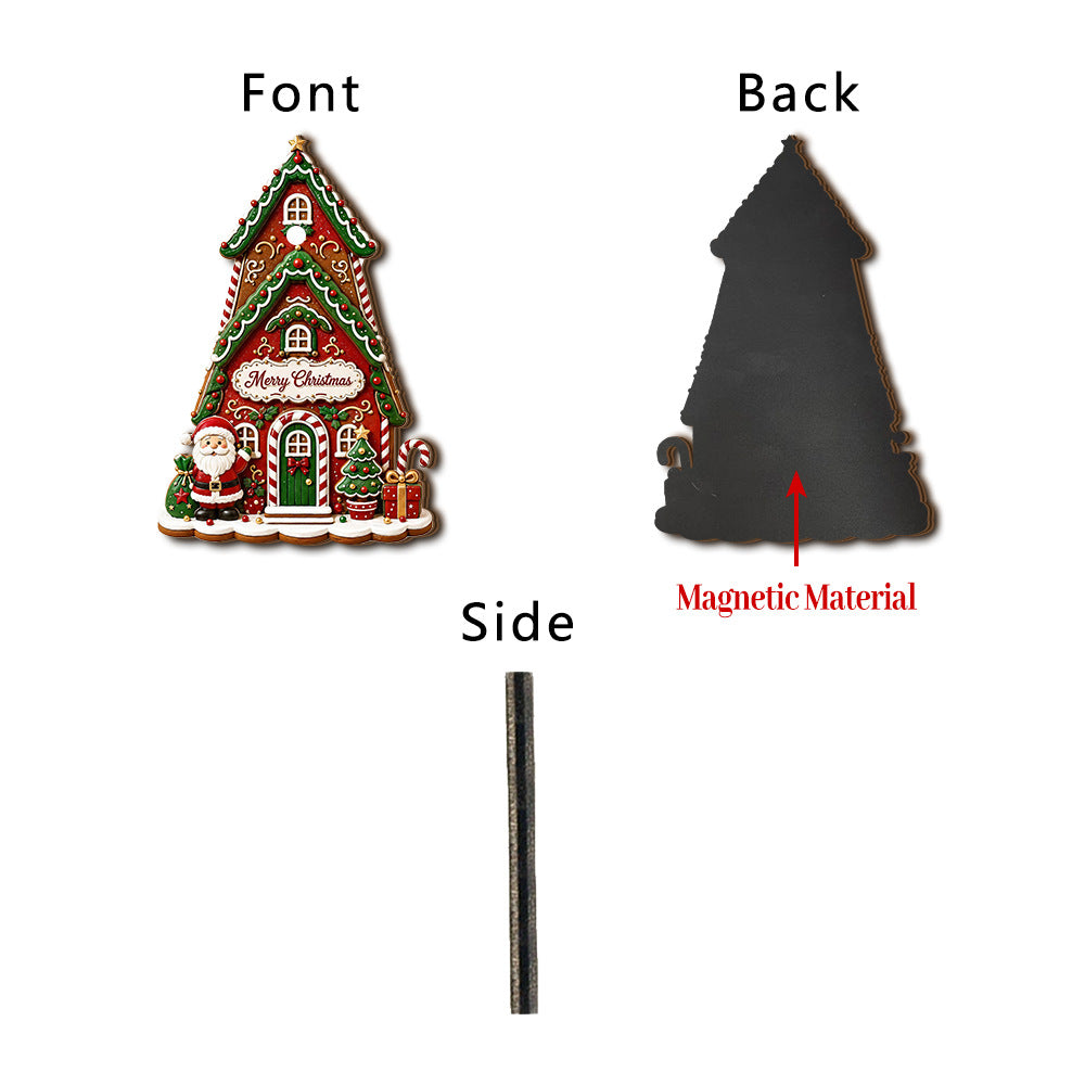 Christmas Fridge Magnet Rotatable Windmill Holiday Decor