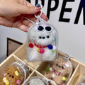 Cute Plush Puppy Bag Charm Mini Keychain Pouch
