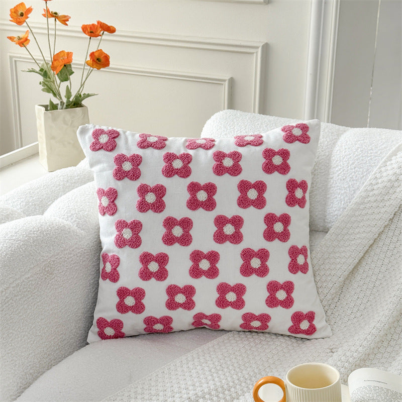 St Patrick Clover Embroidered Throw Pillow Cover 18 x 18 In