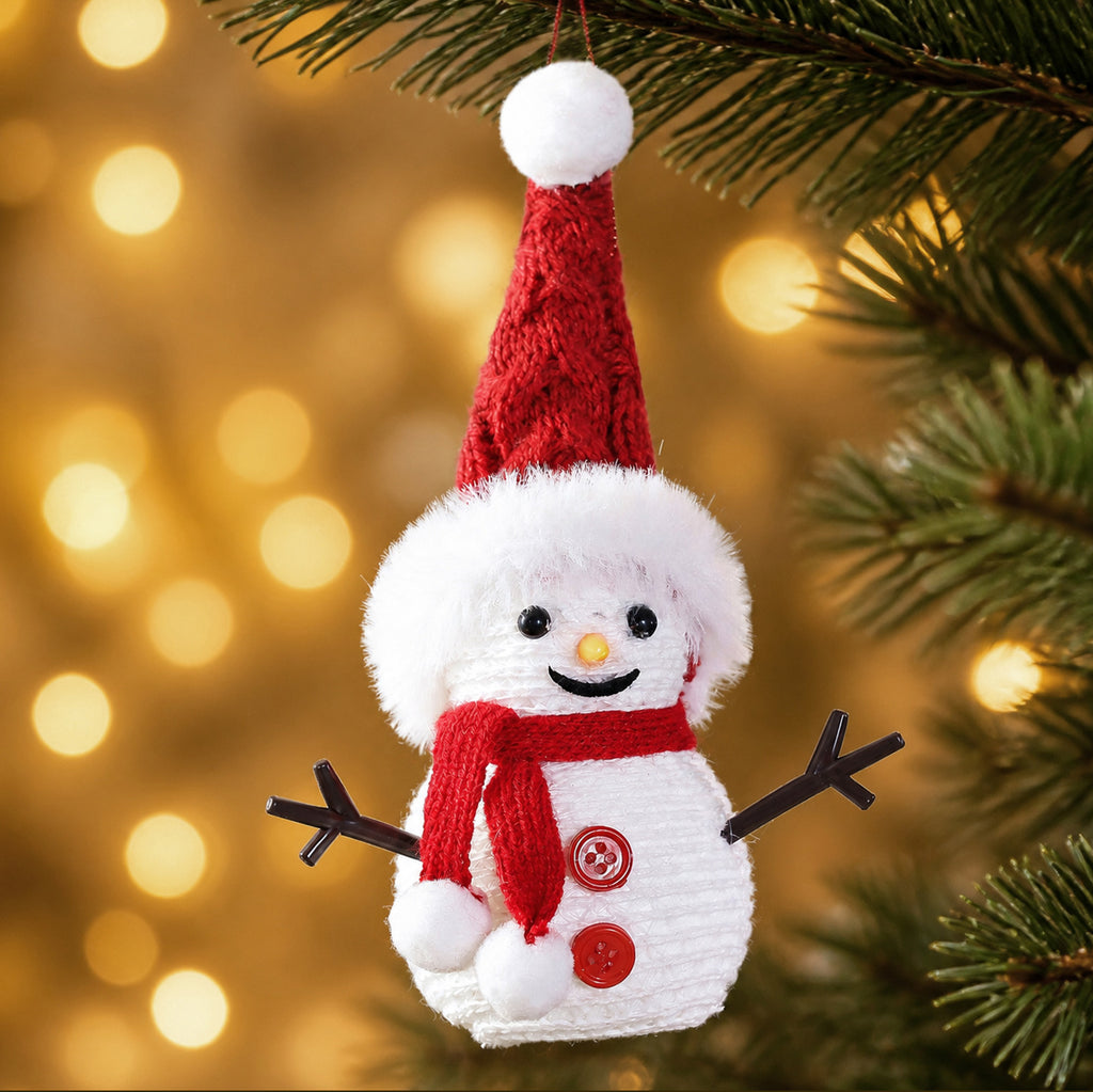 Handmade Christmas Snowman Tree Ornament Decoration