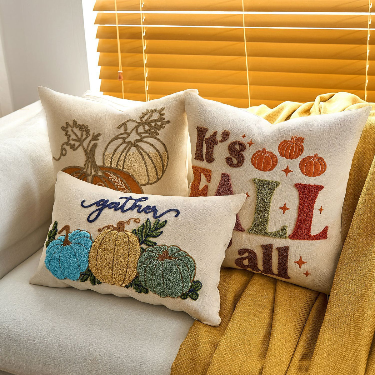 Polyester Halloween Pumpkin Decorative Throw Pillow Cover