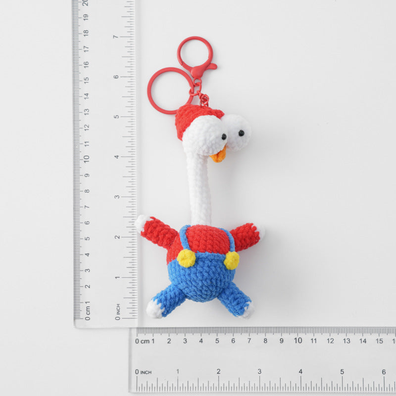 Crochet Chick Keychain Cute Handmade Bird Bag Charm