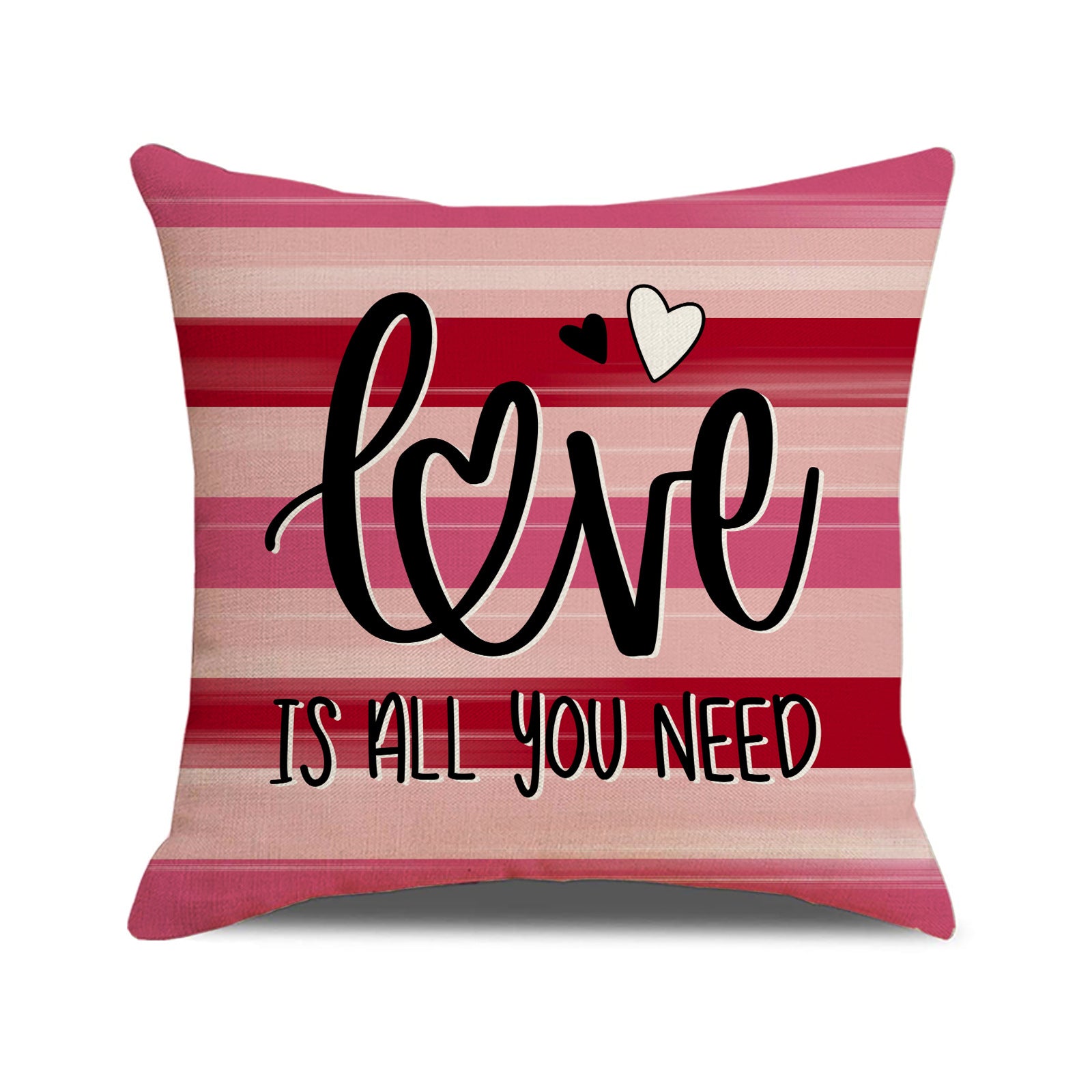 Valentine Heart Linen Pillow Covers for Cozy Home Decor