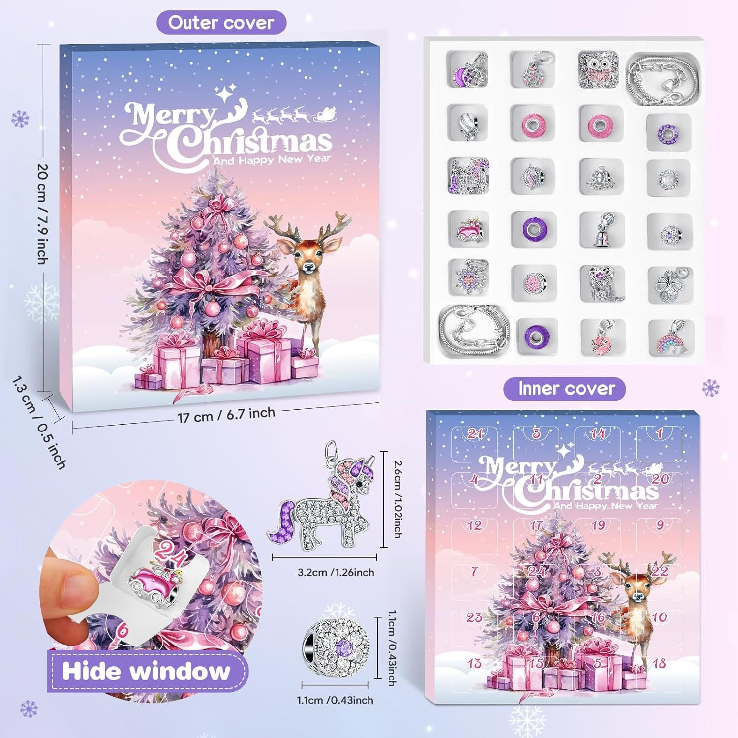 Christmas DIY Beaded Bracelet Advent Calendar Set