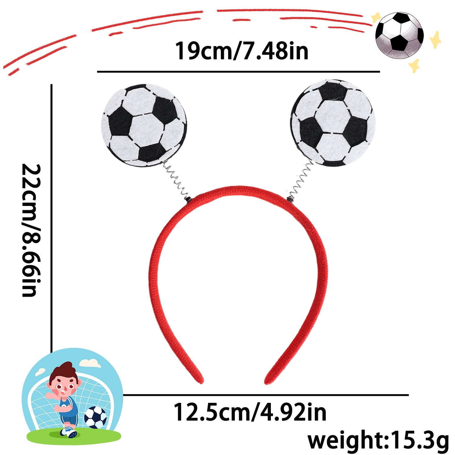 World Cup Football Headband Soccer Fan Party Accessory