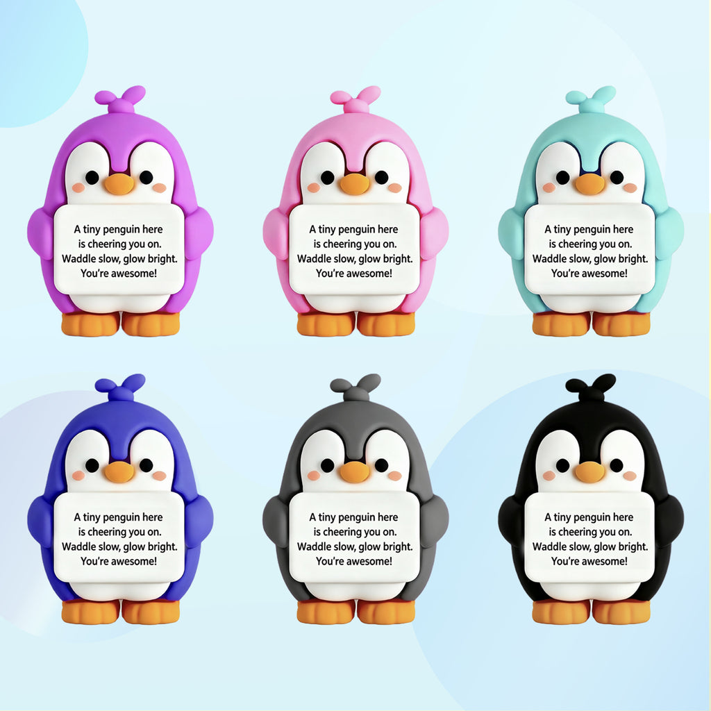 Penguin Desk Motivational Figure Cute Mini Ornament