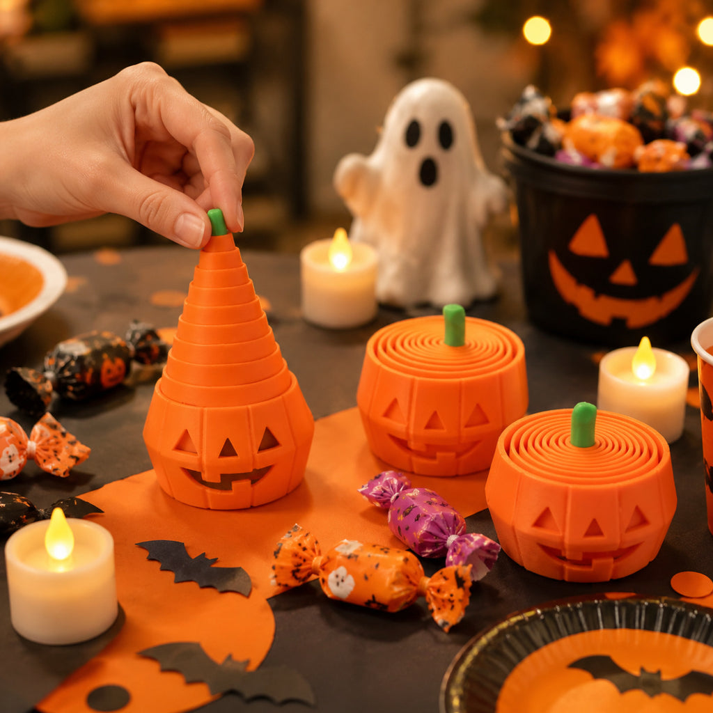 Halloween Pumpkin Stretchy Decoration Fidget Toy Seasonal Desk Decor