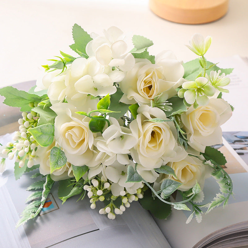 Valentines Day Romantic Rose Artificial Bouquet Home Decor