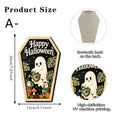 Halloween Ghost Wood Wall Hanging Decor with Sawtooth Hook