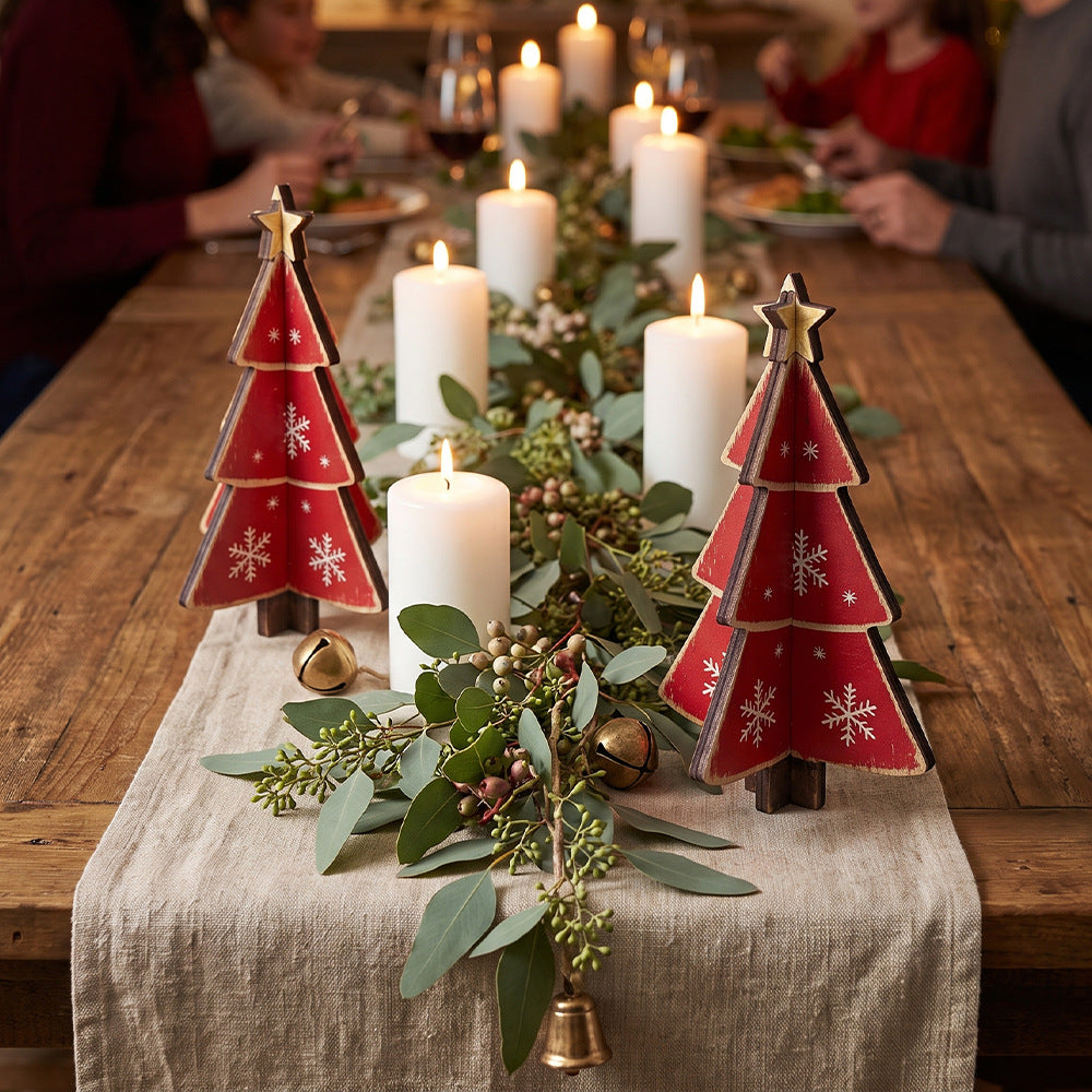 Wooden Christmas Tree Tabletop Holiday Decoration