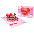 Valentines Day Layered Heart Greeting Card