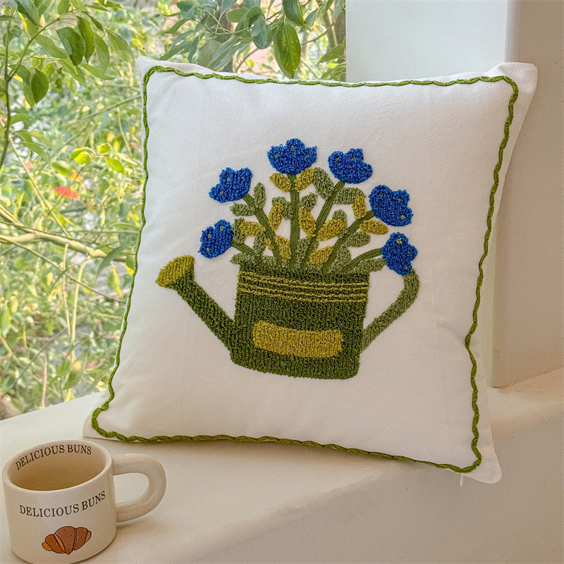 Valentine’s Day Tufted Floral Pillow Cover Nordic Decor