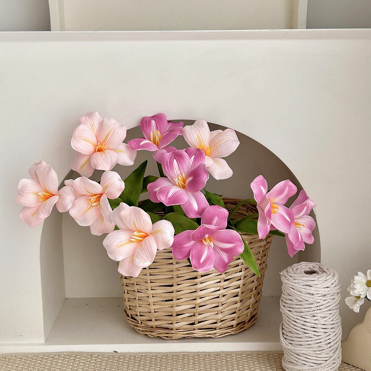 Artificial Flower Stem Faux Silk Floral Home Decor