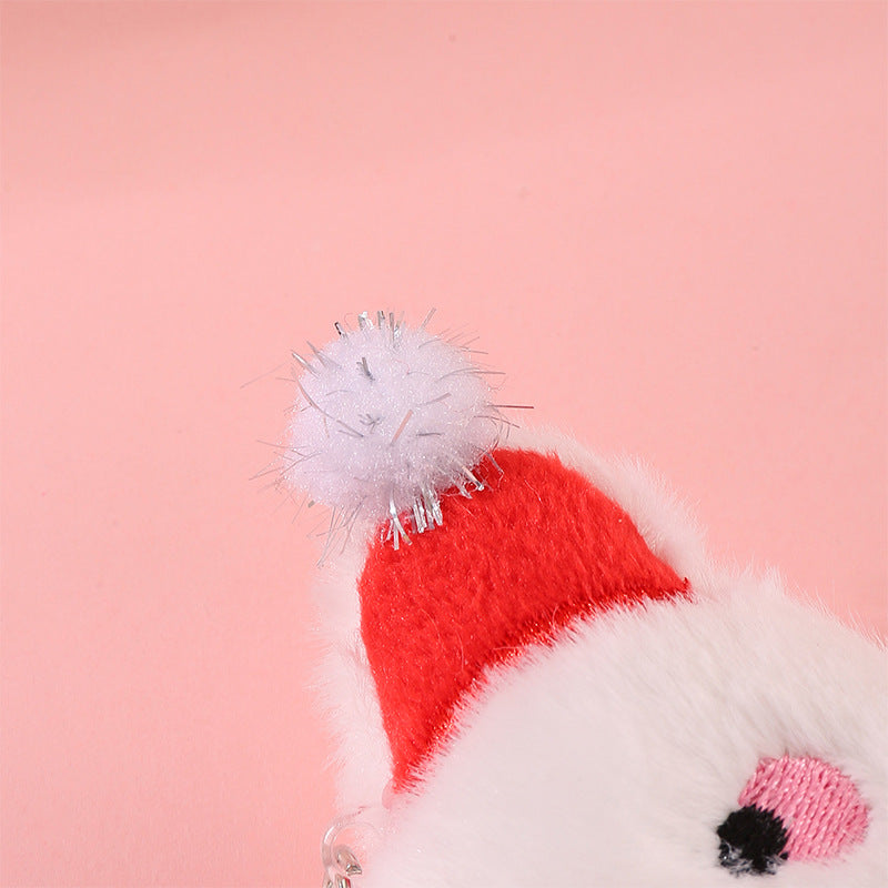 Christmas Plush Keychain Assorted Holiday Bag Charm
