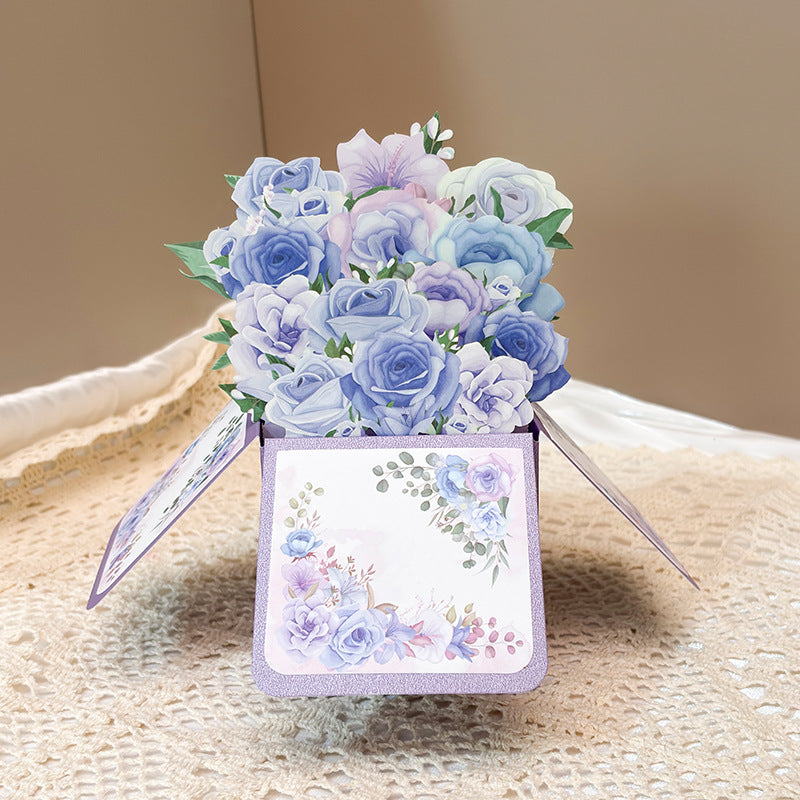 Mothers Day Explosion Box Card 3D Floral Pop Up Gift
