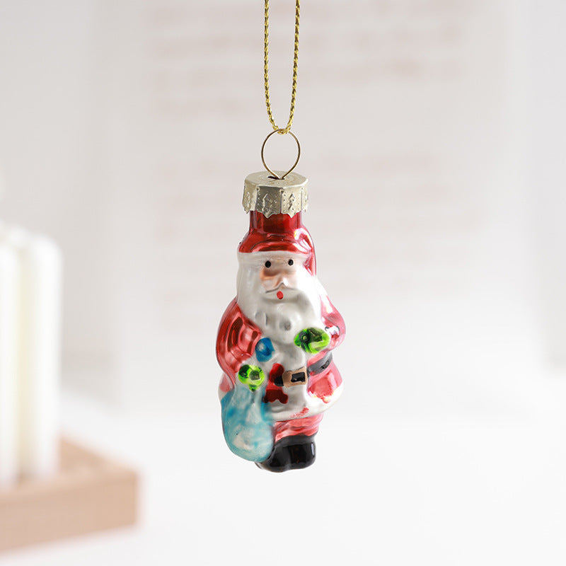 Hand Painted Glass Christmas Ornament Holiday Christmas Tree Decoration