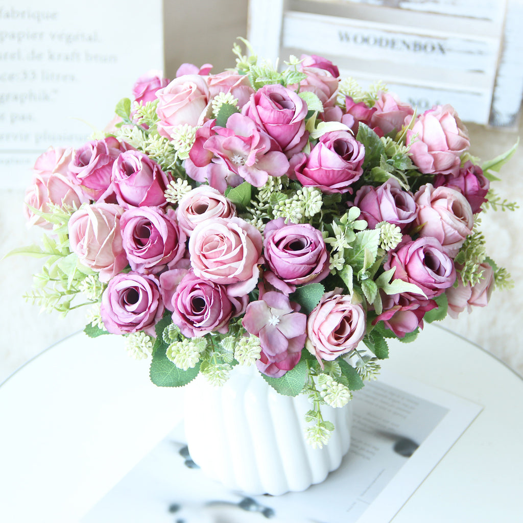 Valentine’s Day Faux Rose Bouquet Wedding Home Decor