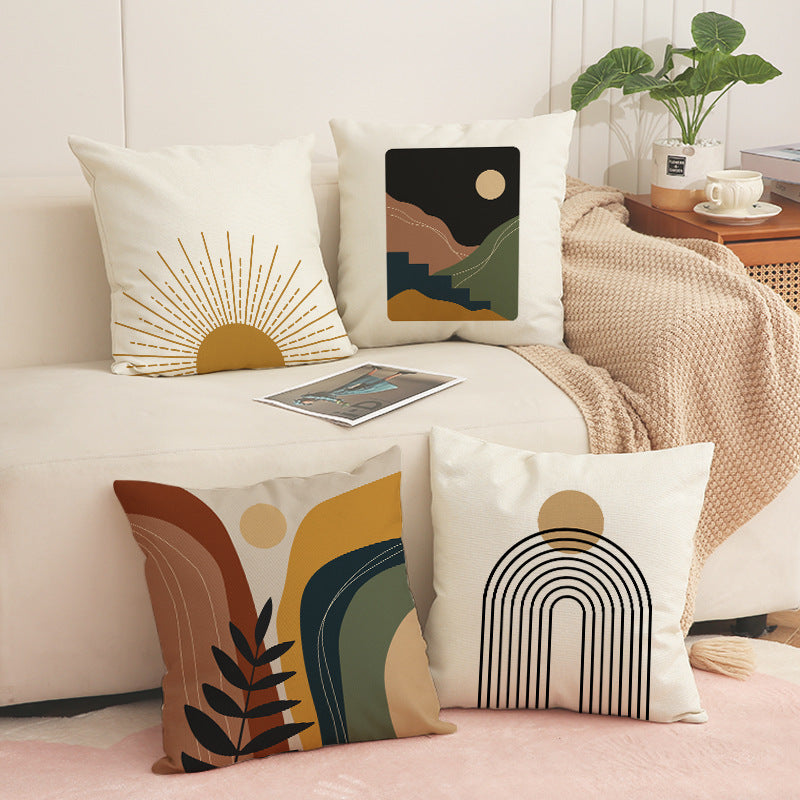 Boho Abstract Pillow Covers Modern Geometric Home Decor