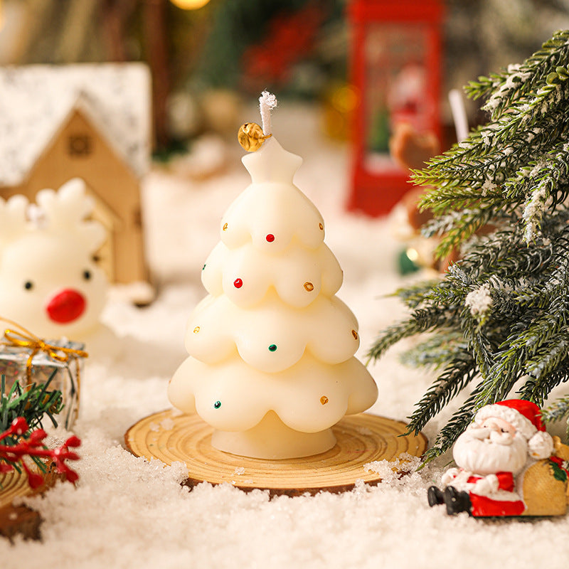 Christmas Tree Scented Candle Soy Wax Blend Holiday Home Decor