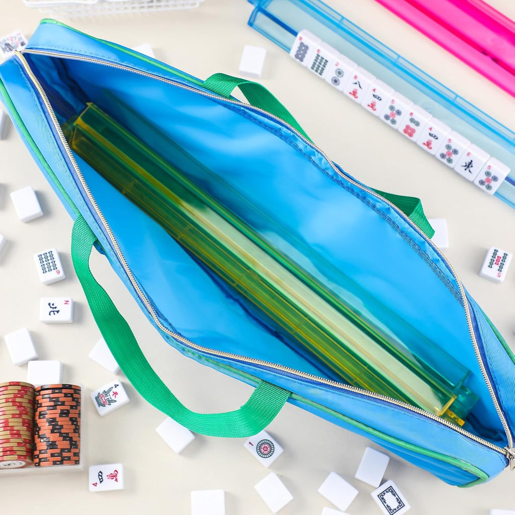 Large Mahjong Carrying Bag Travel Storage Case Organizer
