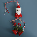 Handmade Crochet Christmas Car Hanging Bell Holiday Decor