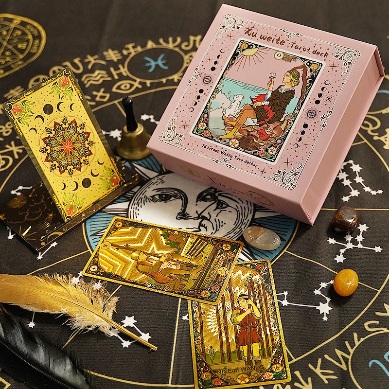 Vintage Tarot Card Deck with Gift Box Divination Cards Set