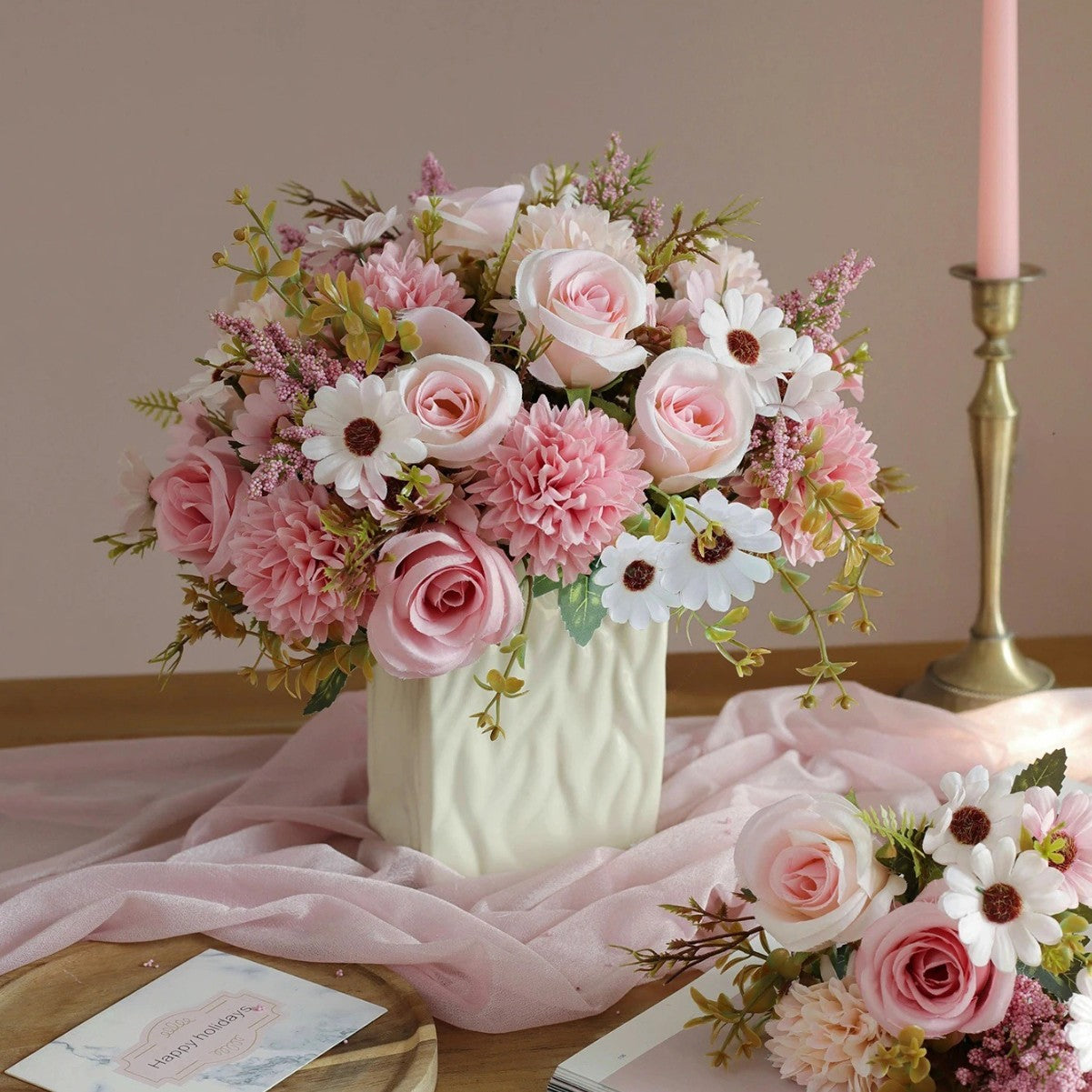 Valentine’s Day Romantic Artificial Rose Bouquet Decor