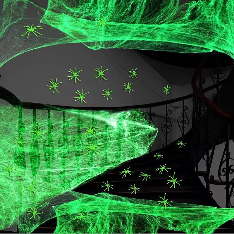 Halloween Glow Spider Decorations Luminous Spider Toy